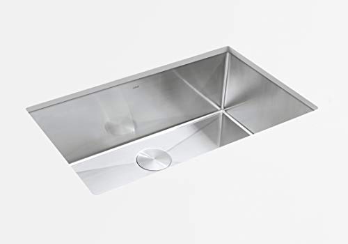 Modena Undermount Kitchen Sink Set, 16-Gauge Stainless Steel (32-Inch Single Bowl) #TOP3