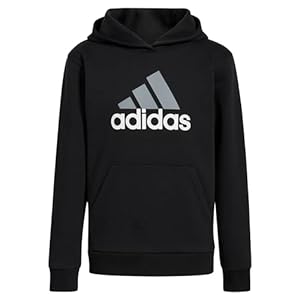 adidas Boys’ Long Sleeve Fleece Pullover Hoodie