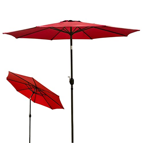 Sombrilla exterior CLSDRZC impermeable resistente al sol con 8 varillas