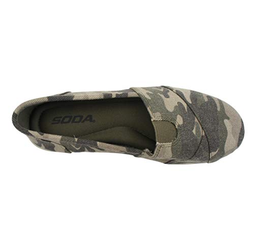 Image of Soda Shoes Women's Obji Round Toe Casual Flat with Padded Insole