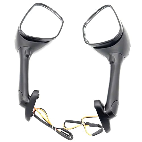 Espejo retrovisor de moto con luces LED para GSXR 600 y 750