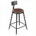 WHOJA Tabourets de Bar Chaise de Bar Ronde Tabouret Accueil Armature en métal Tabouret de Table Coussin PU Portant Poids 200 kg Hauteur du siège 45/60/68 / 73cm Tabourets de Bar Ensemble Chaises