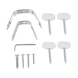 Hohopeti Soporte para Jamón de Acero Inoxidable Fijo y Práctico Accesorio para Jamonero Casa Fácil Instalación Resistente y Decorativo