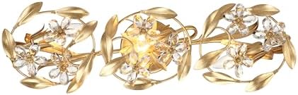 Crystorama Marselle 3 Light Antique Gold Sconce