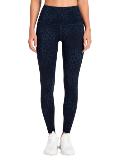Image of THE GYM PEOPLE Thick High Waist Yoga Pants with Pockets, Tummy Control Workout Running Yoga Leggings for Women