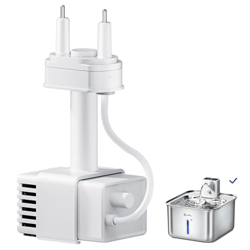 Fuente de agua para gato inalámbrica acero inoxidable miniatura 6