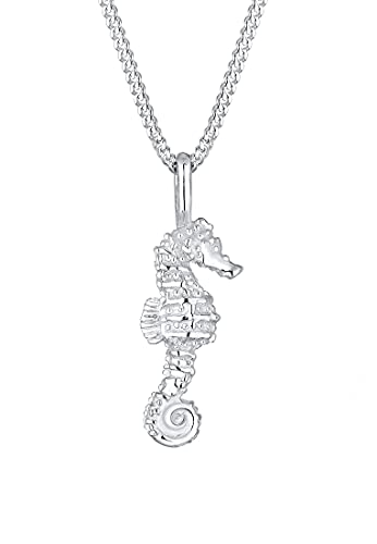 Elli Collier Femme Pendentif Hippocampe Maritime - (925/1000) Argent
