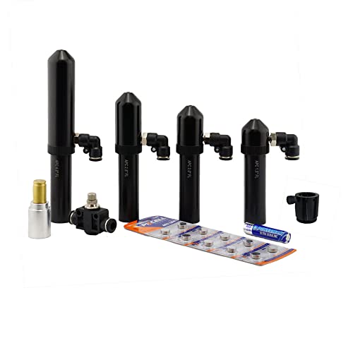 American Photonics Co2 Laser Lens Tubes with 20mm Diameter ZnSe Focus Lens Boss 6 Piece Kit W/nozzles, Alignment, and Adapter 38.1| 50.8| 63.5| 101.6 mm