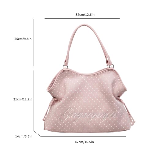 Bolso Tote Hobo de lunares para mujer miniatura 7