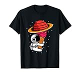 Astronauta sosteniendo helado