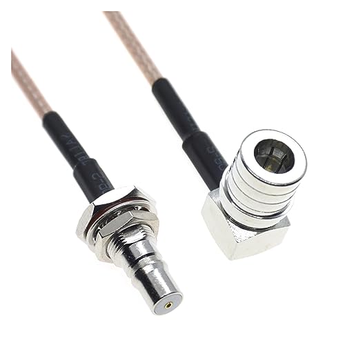 Câble RG316 QMA mâle coudé vers QMA mâle pour liaison coaxial R/F