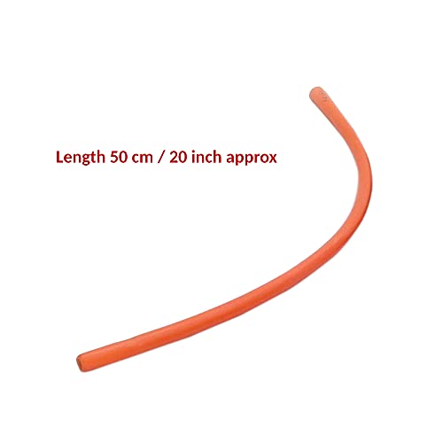 Foto de HealthAndYoga™ Tubo de colon de goma para enema - extremo abierto (20 pulgadas x 30 FR) - Suministros de kit de enema compatibles reemplazables - Limpieza intestinal cómoda, profunda y más alta - (imagen 8)