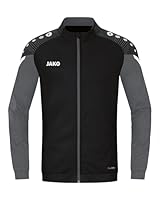 JAKO Herren Polyesterjacke Performance, Schwarz/Anthra Light, M