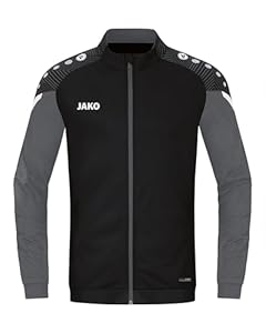 JAKO Herren Polyesterjacke Performance, Schwarz/Anthra Light, L