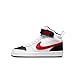 Produktbild Nike Unisex Kinder Court Borough Mid 2 Sneaker, White University Red Black, 23.5 EU