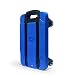 ZSCLLCQ Ciężarówki Ręczne Składane Wózek 100 Kg Rozszerzalny Lekki Wózek Z 4 Kołami, Przenośny Wózek Bagażowy Z Wózkami Teleskopowymi Wędrownymi/Blue