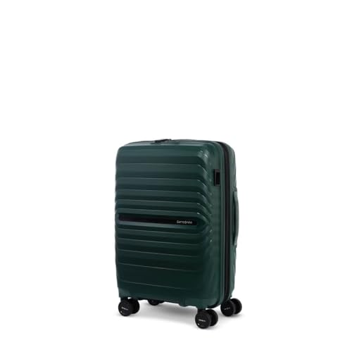 Image of Samsonite Octolite Neo Expandable 55 Cms Small Cabin Polypropylene Hard Sided 8 Wheel Spinner Luggage /Suitcase /Trolley Bag (Green)-10 Year Global Warranty