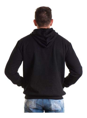 MOLETOM UNISSEX COM CAPUZ LOOK BRASIL (PRETO, P)