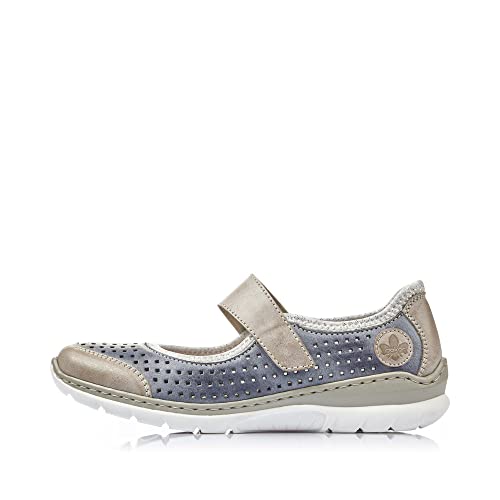 Image of Rieker NikitaB5 Sneaker Womens Slip On 37 M EU BlueSteel