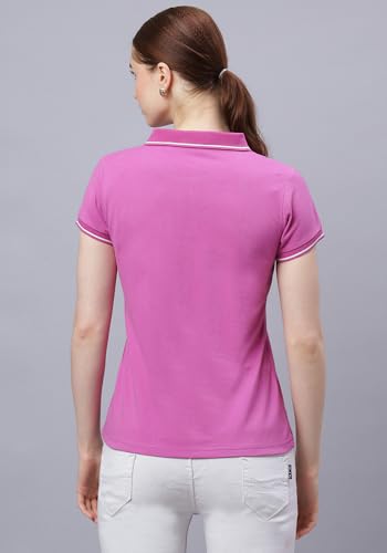 Image of Wear Your Opinion Womens Premium Pique Polo Collar Neck T-Shirt Womens Premium Pique Polo Collar Neck T-Shirt (Design: Tipped Polo)