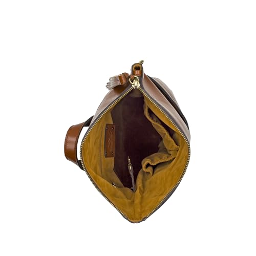 Image of Patricia Nash Luzille 100% Full Grain Leather Backpack for Women - Convertible Backpack Tote - Genuine Leather BackPack Purse /Crossbody, Tan O /S