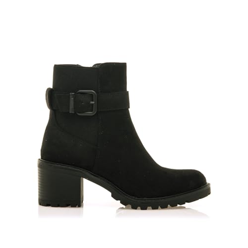 Bottines à Talons Femme Style Décontracté avec Zip Latéral Confortable