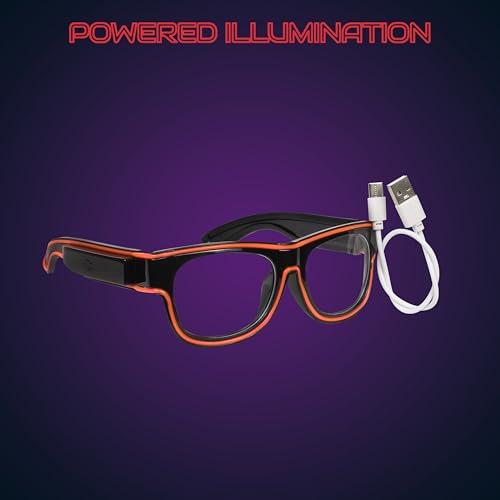 Image of Hookaba LED Jam Shade Party Glasses | Unisex Wireless Light-Up for DJ Night, Live Concerts, Halloween, Birthdays | Neon Specs for Boys, Girls, Kids | Dynamic Colors for Carnival & Clubbing