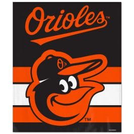 Couverture Baltimore Orioles plaid ultra doux 127x152,4 cm cocooning