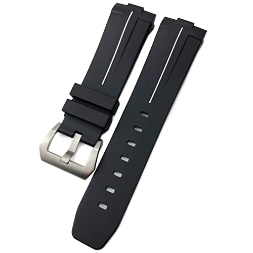Bracelet de montre en caoutchouc 24mm pour Panerai étanche homme sport