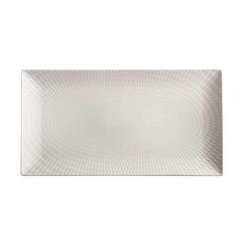 Maxwell & Williams DV0176 Platte 35 x 19 cm, rechteckig Weiß mit Struktur – Serie Diamonds round – in Geschenkbox