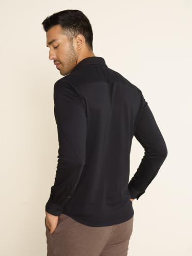 DAMENSCH Men Cotton Blend Black Shirt Jet Black - Image 7