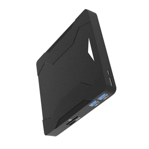 Lector multifunción 4 en 1 de disco externo USB 3.0 tipo C para computadora de escritorio, portátil, múltiples sistemas