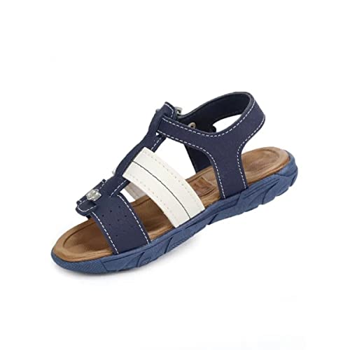 Sandália Baby Masculina Molekinho Napa Floater 2135.104 - Azul Escuro
