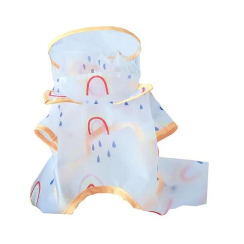 Toddmomy Puppy Raincoat Dog Poncho for Outdoor Use Lightweight and Stylish Design for Bad Weather Conditions Easy to Wear and Portable for Dogs