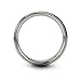 Charming Jewelers Tungsten Wedding Band Ring Grey 6mm Men Women Comfort Fit Grey Bevel Edge Brushed Polished Size 9