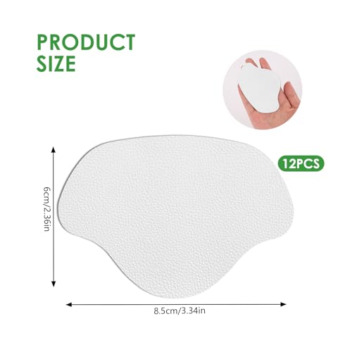 Image of Shoe Heel Repair Patches, Quick Self-Adhesive Inside Sneaker Hole Patches for Sport Work Walking Hiking Tennis Shoes Sneaker Mesh (12 Pcs 丨 White)