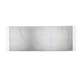 Taille polyvalente : écharpe châle imprimé mur de briques blanches pour femme mesure 196 cm x 68 cm, bien conçu pour avoir une taille suffisante pour différentes façons de coiffer, qu'il s'agisse d'un portefeuille classique qui complète les robes ou d'un nœud chic qui s'associe avec des pulls