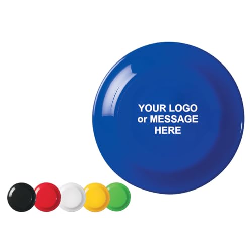 100-Qty Custom Frisbee Style Flying Discus with Promotional Logo & Message Imprint