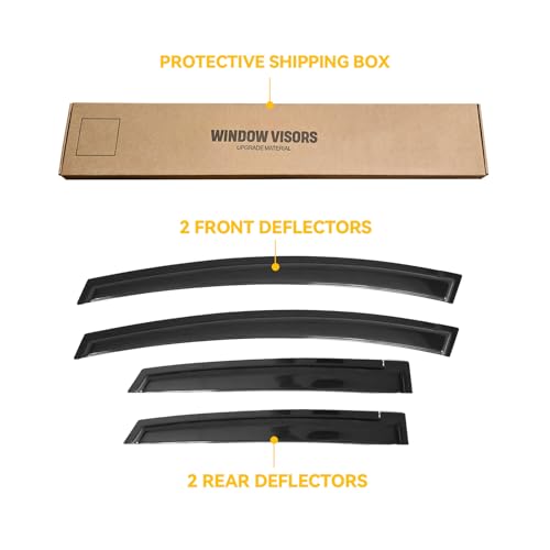 Image of Rain Guards Window Visor for 2003-2008 Toyota Matrix /Pontiac Vibe