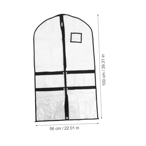 Boys and Girls Pvc Dance Costume Garment Bag Hanging Clothes Storage Pouch for Boys and Girls for Coats and Uniforms Lightweight and Easy to Move3
