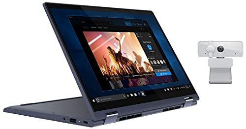 Image of Lenovo Yoga 6 AMD Ryzen 5 5500U 13.3 inch FHD Convertible Laptop (16GB /512GB SSD /W10 /MSO /1.31Kg) 82ND003PIN 300 FHD Webcam 1080P(Ultra Wide Lens | Full Stereo Built in Mics |360 Rotation)