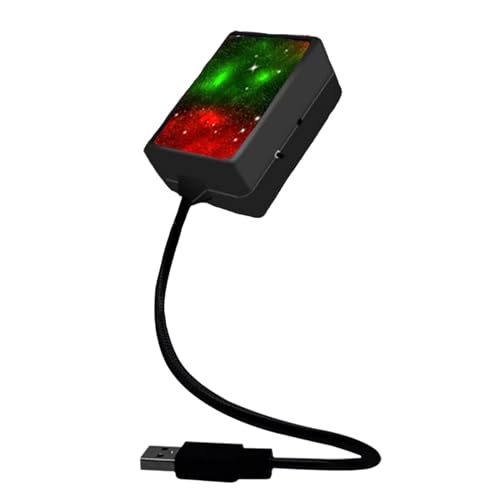 Genérico Luz nocturna con proyector de estrellas USB, luces de techo con estrellas USB | Luz romántica de la estrella del techo del coche, de ambiente de Plug and Play para coche de boda, dormi