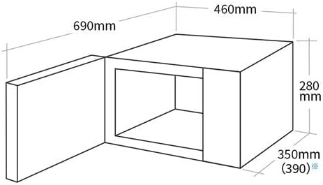 Microwave, Single Function, 17 L, Flat, Hertz-Free, Black, Sharp RE-TS174-B