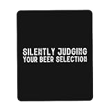 Vernähte Kanten Gaming Mauspad, Beurteilen Sie Ihre Bierauswahl im Stillen Mauspads Komfort Schreibtischunterlage für Computer Laptops PC