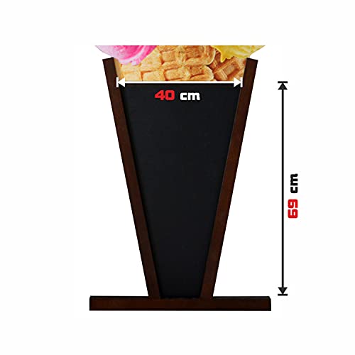 Grand présentoir publicitaire étanche design softeis stop-trottoir pour glace - 3