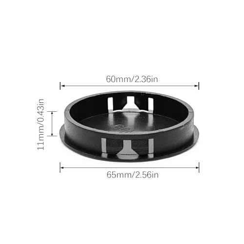 Image of 5 Pieces Plastic Hole Plugs, Black Panel Knockout Locking Plugs, Flush Panel Keyhole Plugs, Screw Covers for Furniture Cabinets Recessed End Caps(60mm)