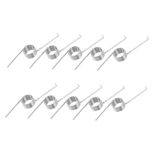 PRETYZOOM Mini Trash Can Lid Lock Spring 10pcs Stainless Steel Torsional Spring Easy to Replace