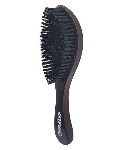 Black Ice Magic Wave Curved Wave Brush Soft Premium Boar
