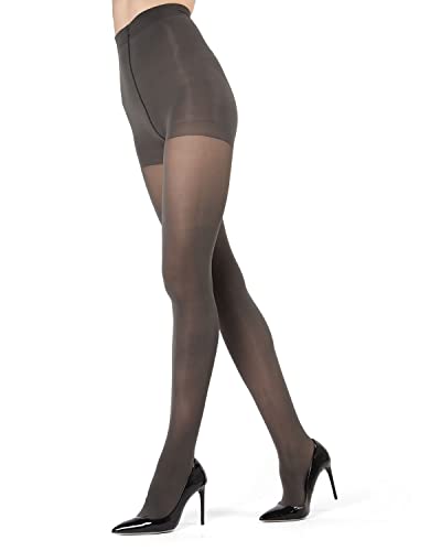 Image of MeMoi Perfectly Opaque Tights, Comfortable and Smoothing Control Top Tights, 40 Denier Opaque Finish - Sizes S-Q2