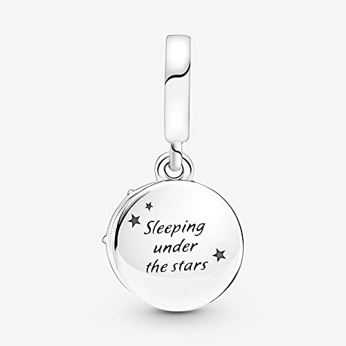 Camping Night Sky Double Dangle Charm Fit Women Bracelet Necklaces Fashion Gifts 925 Sterling Silver DIY Jewelry2